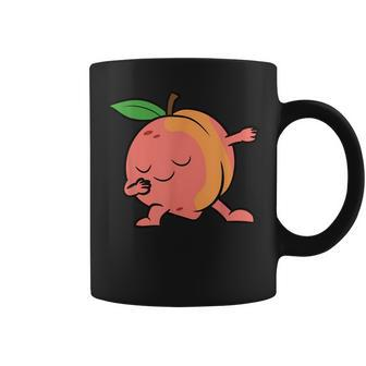 Peach Dabbing Peach Fruit Love Peaches Coffee Mug - Monsterry