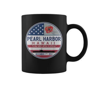 Pearl Harbor Memorial Hawaii Vintage Usa Flag Day Of Infamy Coffee Mug - Thegiftio UK