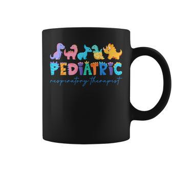 Pediatric Respiratory Therapist Dinosaur Nurse Appreciation Coffee Mug - Monsterry AU