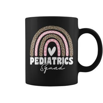 Pediatrics Squad Registered Nurse Leopard Rainbow For Doctor Coffee Mug - Monsterry DE