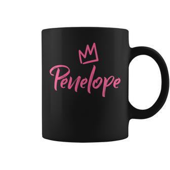 Penelope The Queen Pink Crown For Called Penelope Coffee Mug - Seseable