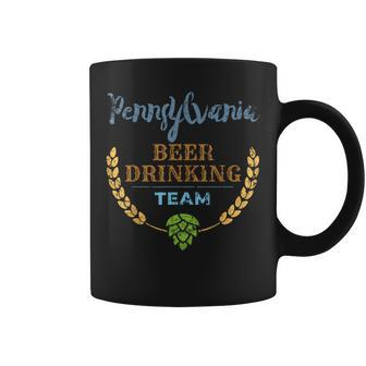 Pennsylvania Beer Drinking Team Vintage Style Coffee Mug - Monsterry DE