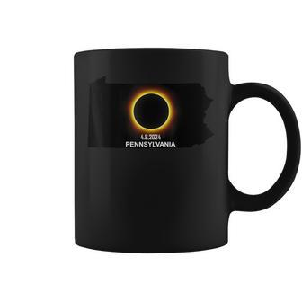 Pennsylvania Solar Eclipse 2024 Coffee Mug | Mazezy AU