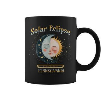 Pennsylvania Total Solar Eclipse 2024 Souvenir Retro Coffee Mug - Monsterry