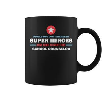 People Meet Super Hero School Counselor Coffee Mug - Monsterry AU