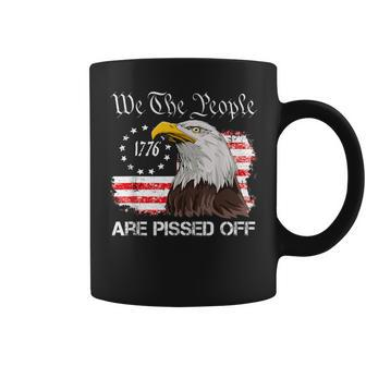 We The People Are Pissed Off Vintage Us American Flag Eagle Coffee Mug - Thegiftio UK
