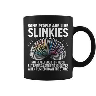 Some People Are Like Slinkies Sarcastic Graphic Coffee Mug - Monsterry CA