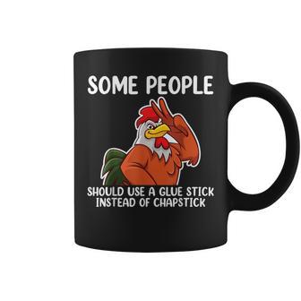 Some People Should Use A Glue Stick Instead Of Chapstick Fun Coffee Mug - Monsterry UK