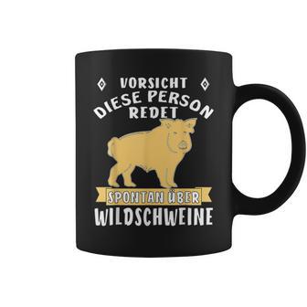 Person Redet Über Wildschweine Sau Jagen Wildsau Hunter Person R S Tassen - Geschenkecke