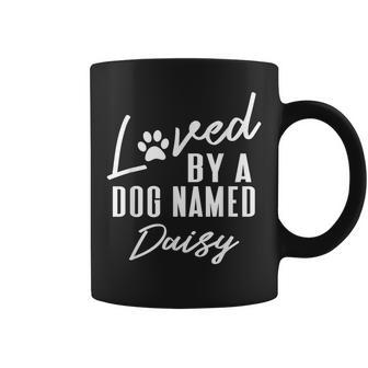 Personalized Dog Name Daisy Pet Lover Paw Print Coffee Mug - Monsterry