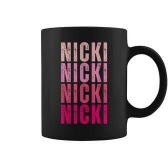 Personalized Name Nicki I Love Nicki Vintage Coffee Mug - Monsterry