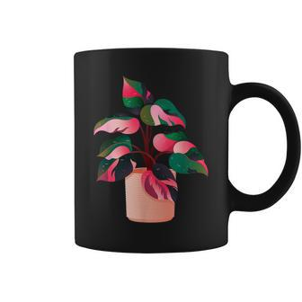 Philodendron Pink Princess Plant Lover Aroid Gardener Coffee Mug - Monsterry CA