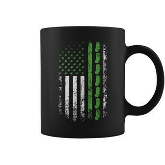 Pickle Cucumber Us American Flag For Pickle Lovers Women Coffee Mug - Seseable