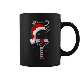 Pickleball Player Christmas Holiday Reindeer Xmas Women Coffee Mug | Mazezy