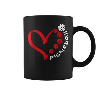 Pickleball Valentine Day Heart Pickleball Lovers Coffee Mug - Thegiftio UK