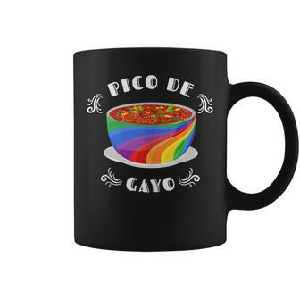 Pico De Gayo Rainbow Flag Lgbt Product Mexican Gay Pride Coffee Mug - Monsterry CA