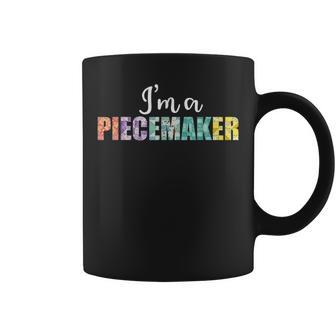 Piecemaker Crochet Team Quilting Sewing Quilt Making Crew Coffee Mug - Monsterry