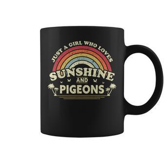 Pigeon Just A Girl Who Loves Sunshine And Pigeons Coffee Mug - Monsterry CA