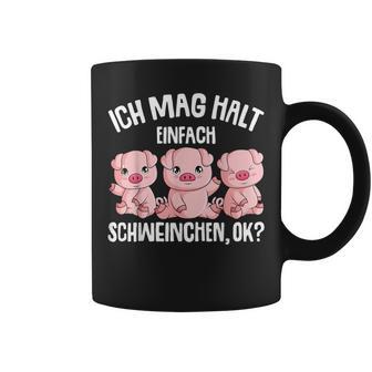 Pigs Ich Mag Halt Schweinchen Tassen - Geschenkecke