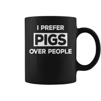 Pigs Over People Animal Farm Farmer Rancher Coffee Mug - Monsterry UK