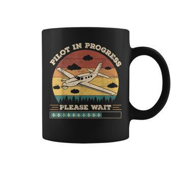Pilot In Progress Please Wait Aviation Future Pilots Coffee Mug - Seseable