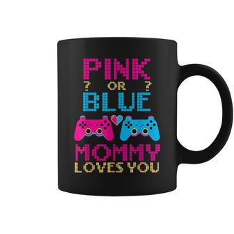 Pink Or Blue Gender Reveal Video Game Mom Gamer Mother Baby Coffee Mug - Monsterry DE