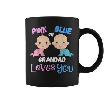 Pink Or Blue Grandad Loves You-Gender Reveal Coffee Mug - Thegiftio UK
