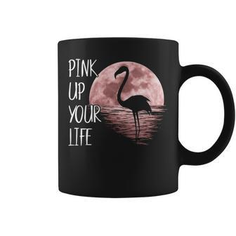 Pink Up Your Life Florida Lawn Flamingos T Coffee Mug | Mazezy