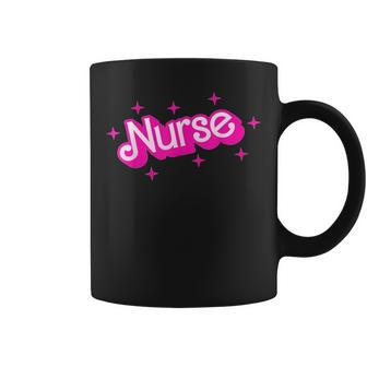 Pink Retro Nurse Appreciation Nursing Profession Rn Lpn Np Coffee Mug - Seseable