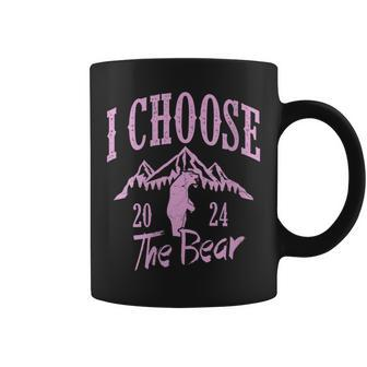 Pink Trendy I Choose The Bear 2024 Vintage Coffee Mug - Monsterry