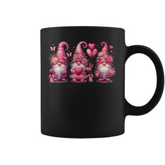 Pink Valentines Gnomies Girls Heart Gnome Valentines Coffee Mug - Monsterry DE