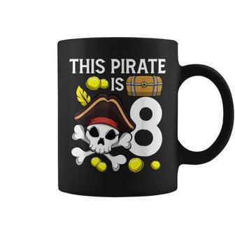 Pirate Birthday Pirate Is 8 Themed 8Th Birthday Party Coffee Mug - Monsterry UK