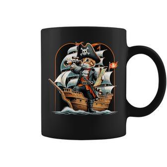 Pirate Cat Adventure Coffee Mug | Mazezy CA
