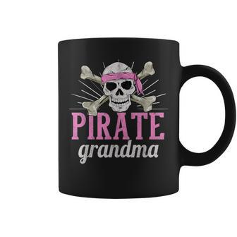 Pirate Grandma Caribbean Sea Thief Grandmother Pirate Coffee Mug - Monsterry DE
