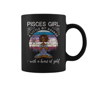 Pisces Girl Black March Birthday Coffee Mug - Thegiftio UK
