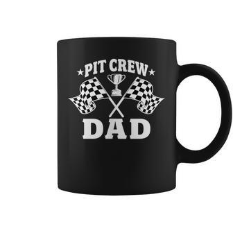 Pit Crew Dad Father Race Car Birthday Party Racing Men Coffee Mug - Monsterry DE