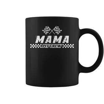 Pit Crew Mama Birthday Costume For Race Car Parties Coffee Mug - Monsterry DE