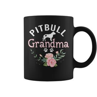 Pitbull Grandma Mom Pitbull Dog Lover Christmas Coffee Mug - Monsterry