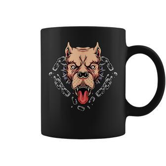 Pitbull Lover Dog Chain Breaker Coffee Mug - Monsterry DE