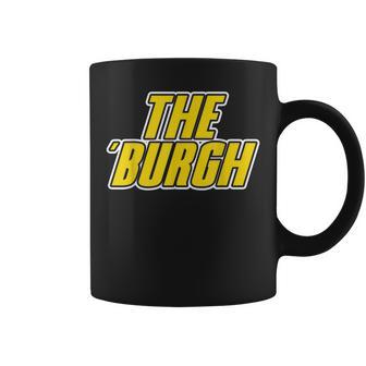 Pittsburgh Black And Yellow Pennsylvania The Burgh Coffee Mug - Monsterry