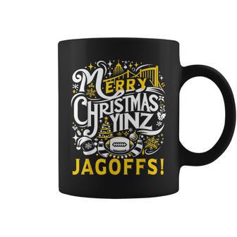 Pittsburgh Christmas Yinz Jagoff Ugly Coffee Mug - Monsterry