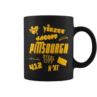 Pittsburgh Retro Yinzer Jagoff 412 Sl City Pride Coffee Mug - Monsterry DE