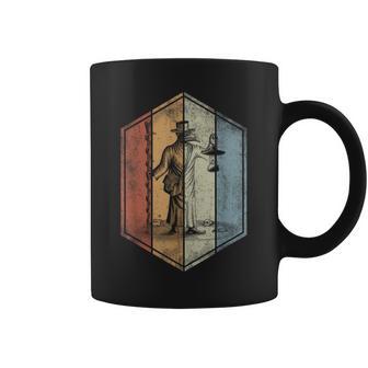 Plague Doctor Retro Vintage Style Coffee Mug - Monsterry CA