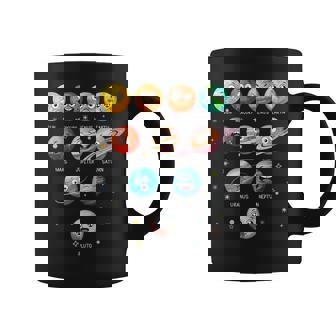 Planetas Del Sistema Solar Espacio Solar Divertido Profesor De Ciencias Para Niños Taza de café - Regaloses