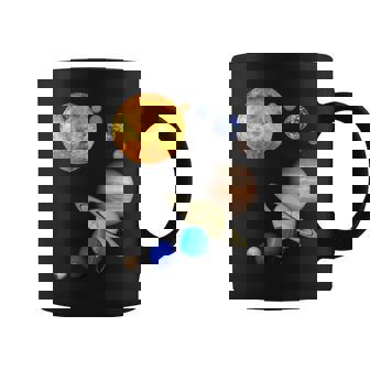 Planetas En El Sistema Solar Con Plutón Ciencia Cuello Taza de café - Regaloses