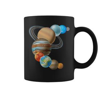 Planets In The Solar System Universe Astronaut Coffee Mug - Seseable