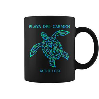 Playa Del Carmen Mexico Sea Turtle Boys Girls 2024 Vacation Coffee Mug | Mazezy