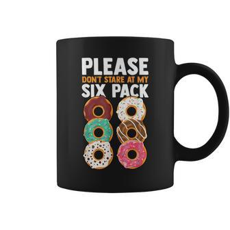 Please Don't Stare At My Six Pack Fake Muscle Donuts Abs Gym Coffee Mug - Monsterry CA