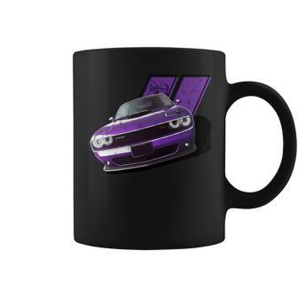 Plum Crazy Modern Muscle Car American V8 Engine Car Coffee Mug - Monsterry AU