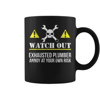 Plumber Annoy At Own Risk Plumbing Humor Coffee Mug | Mazezy